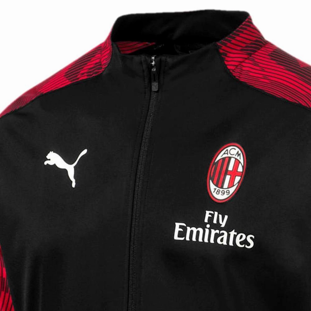 Taped Seam Reinforcement AC Milan soccer training presentation tracksuit 2019/20 - Puma