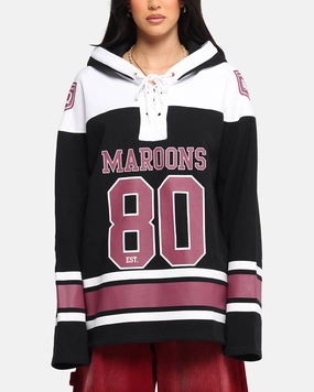 Queensland Rugby League Queensland Maroons Panel Hoodie Black Bear like Everyday Use