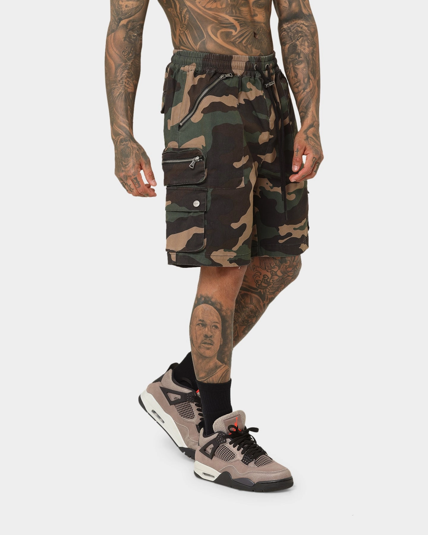 Saint Morta Desolation Cargo Shorts Woodland Camo Exclusive item teenagers