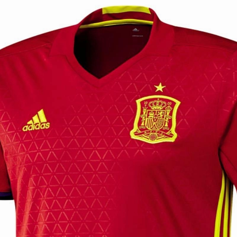 Spain national team Home soccer jersey 2016/17 - Adidas Movement Apparel