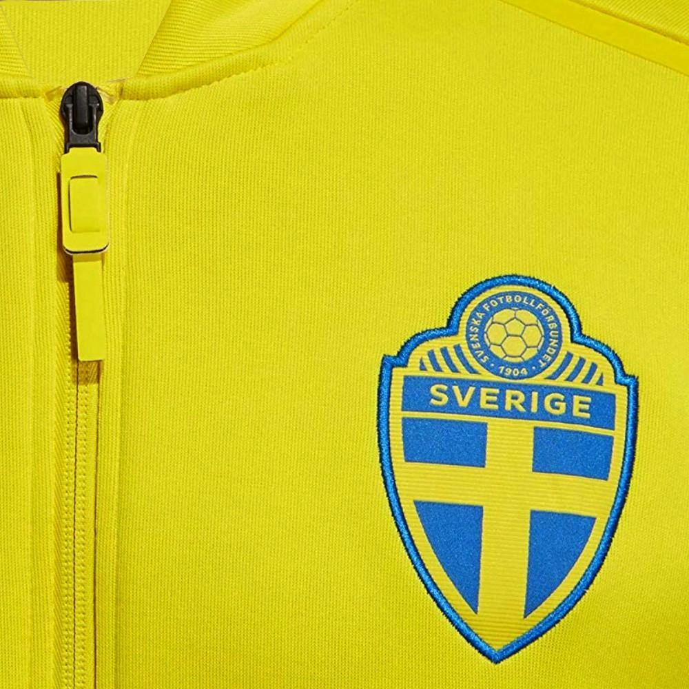 Sweden soccer Anthem presentation jacket 2018/19 - Adidas Breathable mesh inserts