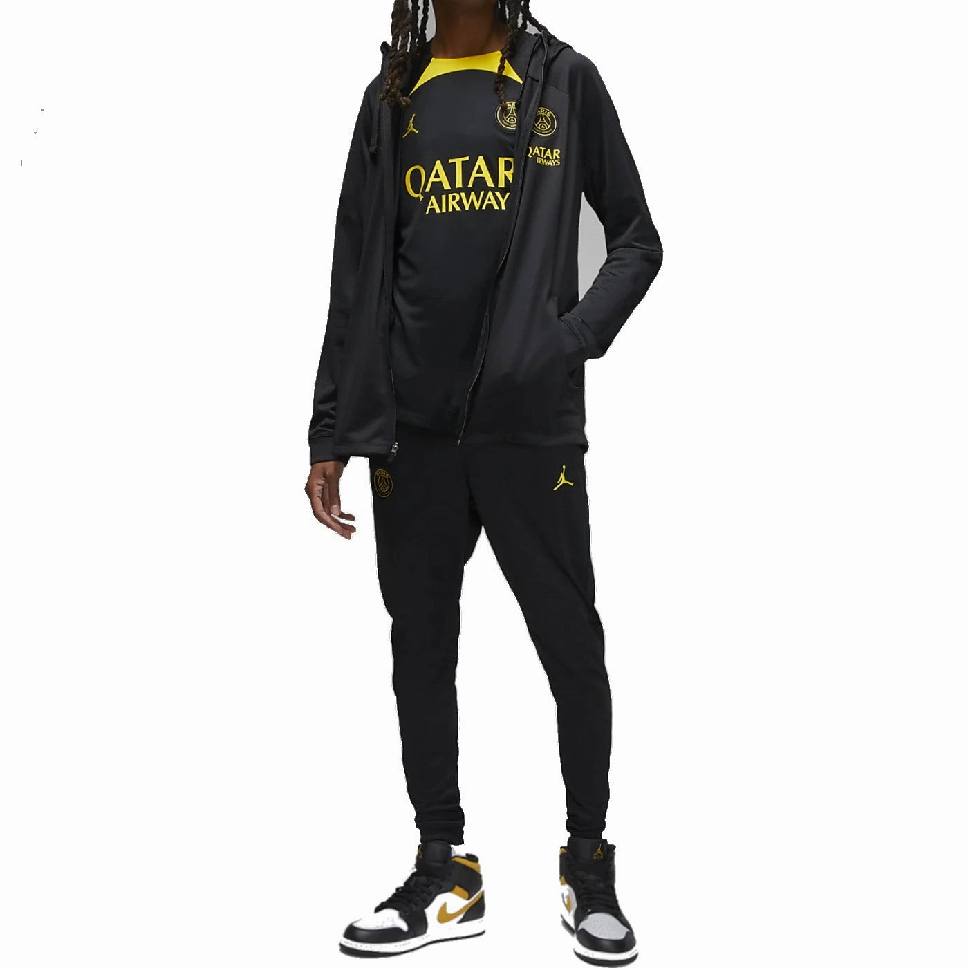 Jordan x PSG Soccer 4th training presentation tracksuit 2023 - Jordan Chic Flexible Gusset