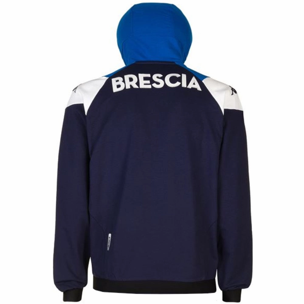 Compression Fit Design Brescia Calcio navy hooded presentation soccer tracksuit 2021 - Kappa