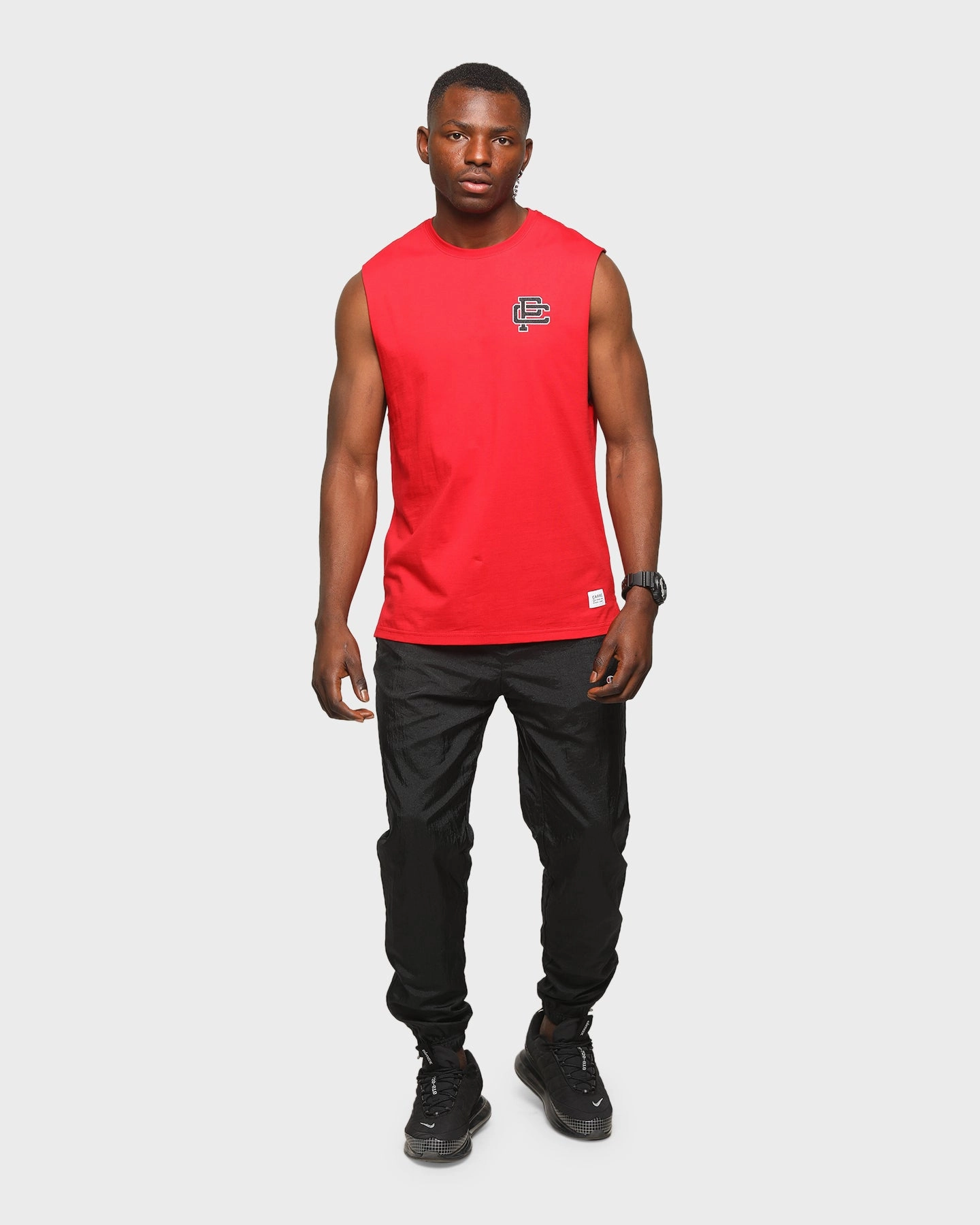 spring fashion Carre Men's Mono Muscle T-Shirt Red