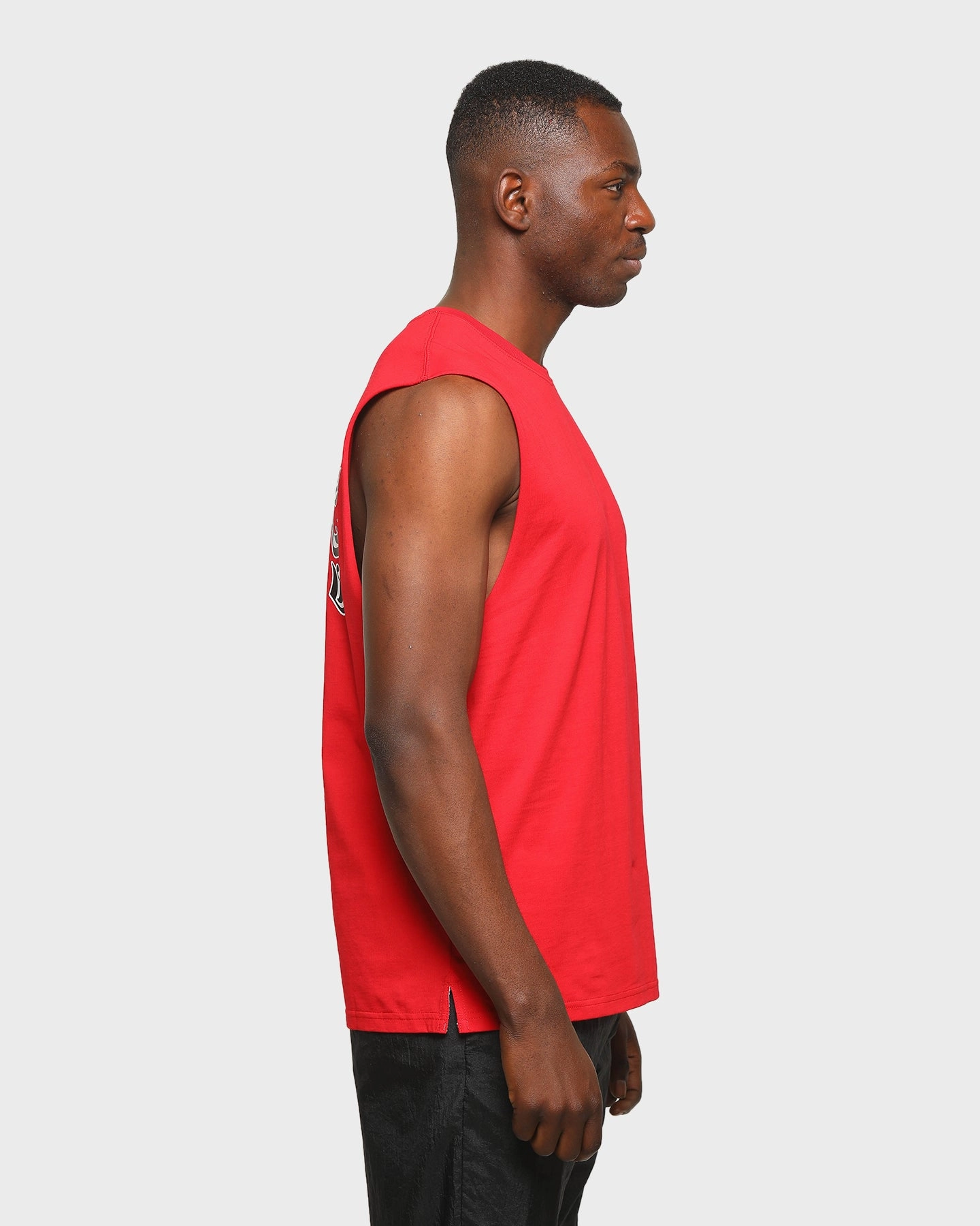 futuristic Carre Men's Mono Muscle T-Shirt Red