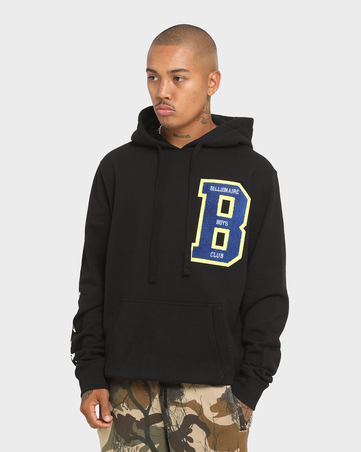 Billionaire Boys Club BB Letters Hoodie Black Smart