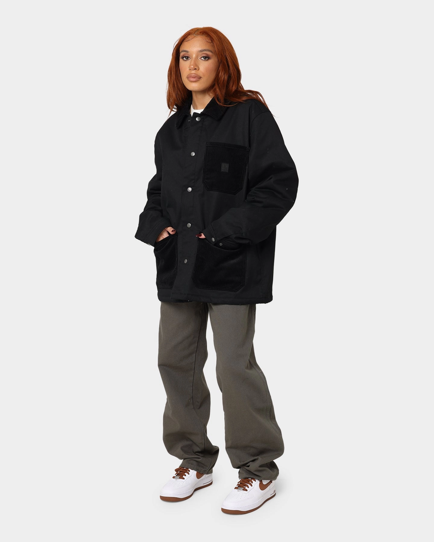 Brixton Brixton X Survey Lined Coat Black Breathable Mesh Panels