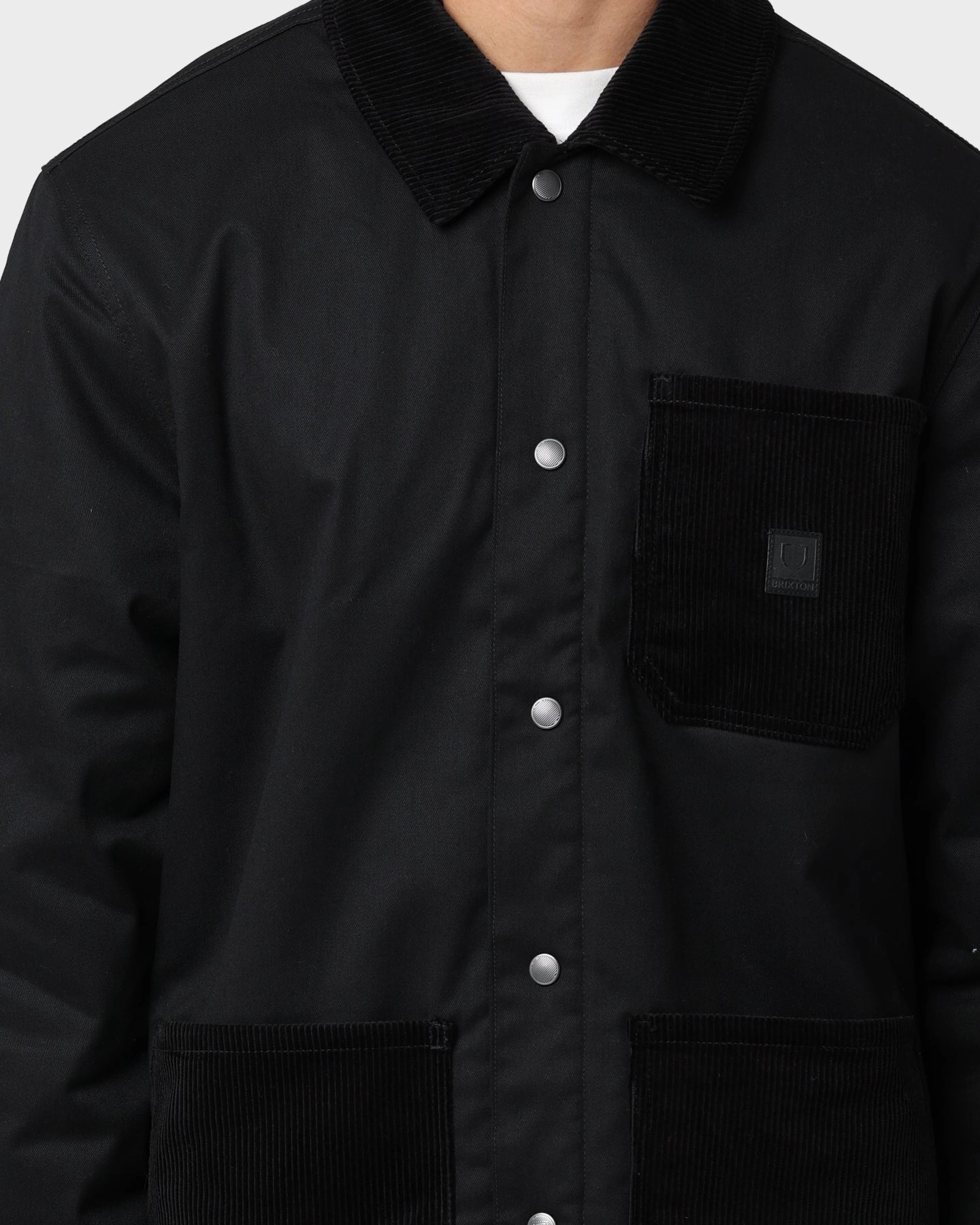 Brixton Brixton X Survey Lined Coat Black Urban Detail Layer Comfort