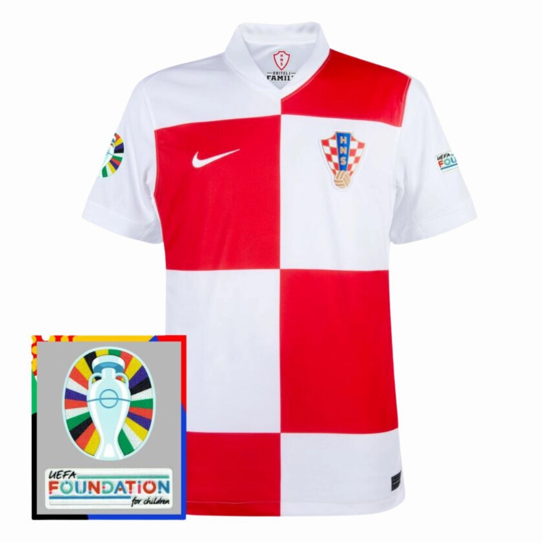 Performance Fit Odor Resistant Treatment Croatia Home Jersey 24/25