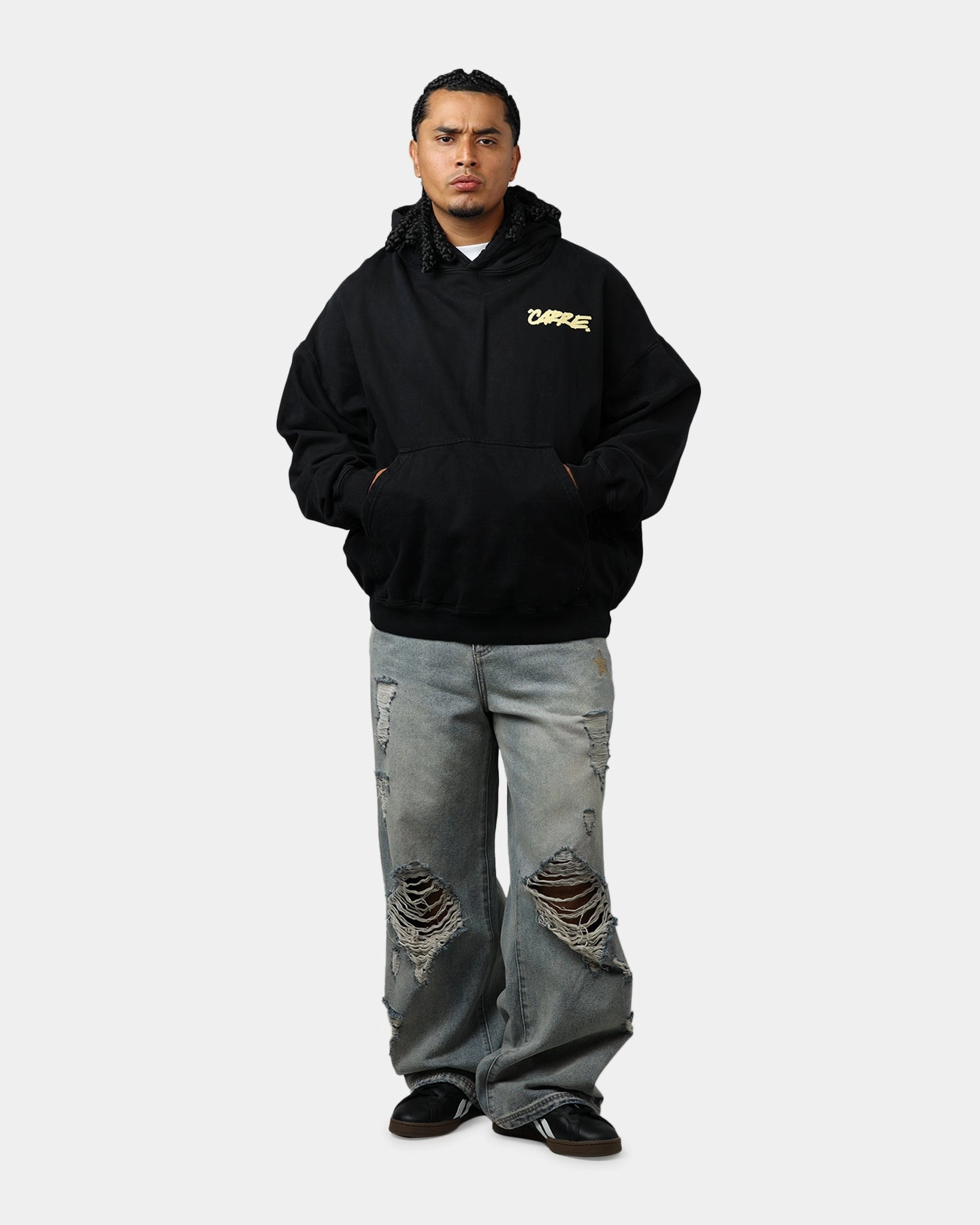 Carre Passport Hoodie Black Regular Fit