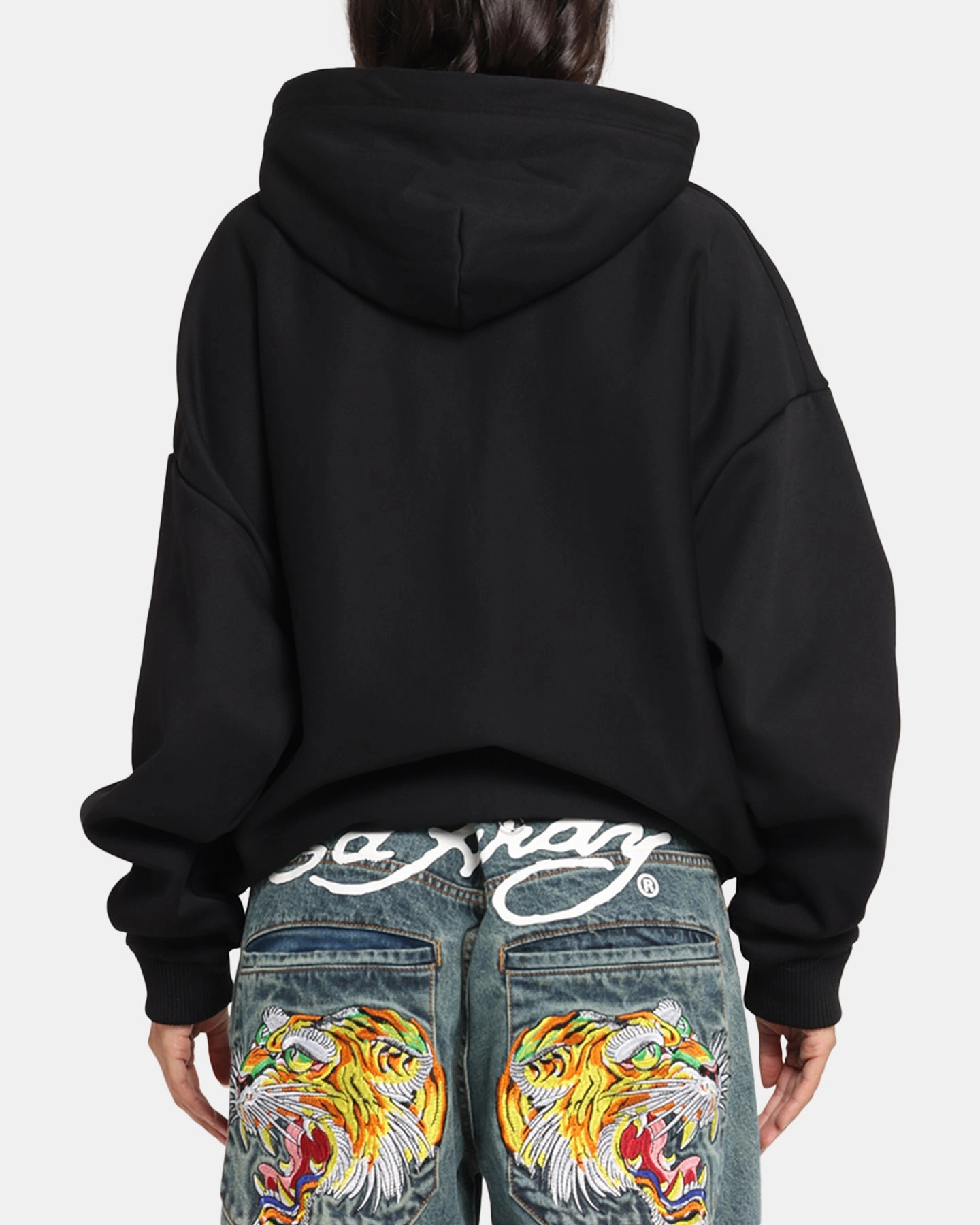 nylon Carre Weatherwear Hoodie Black