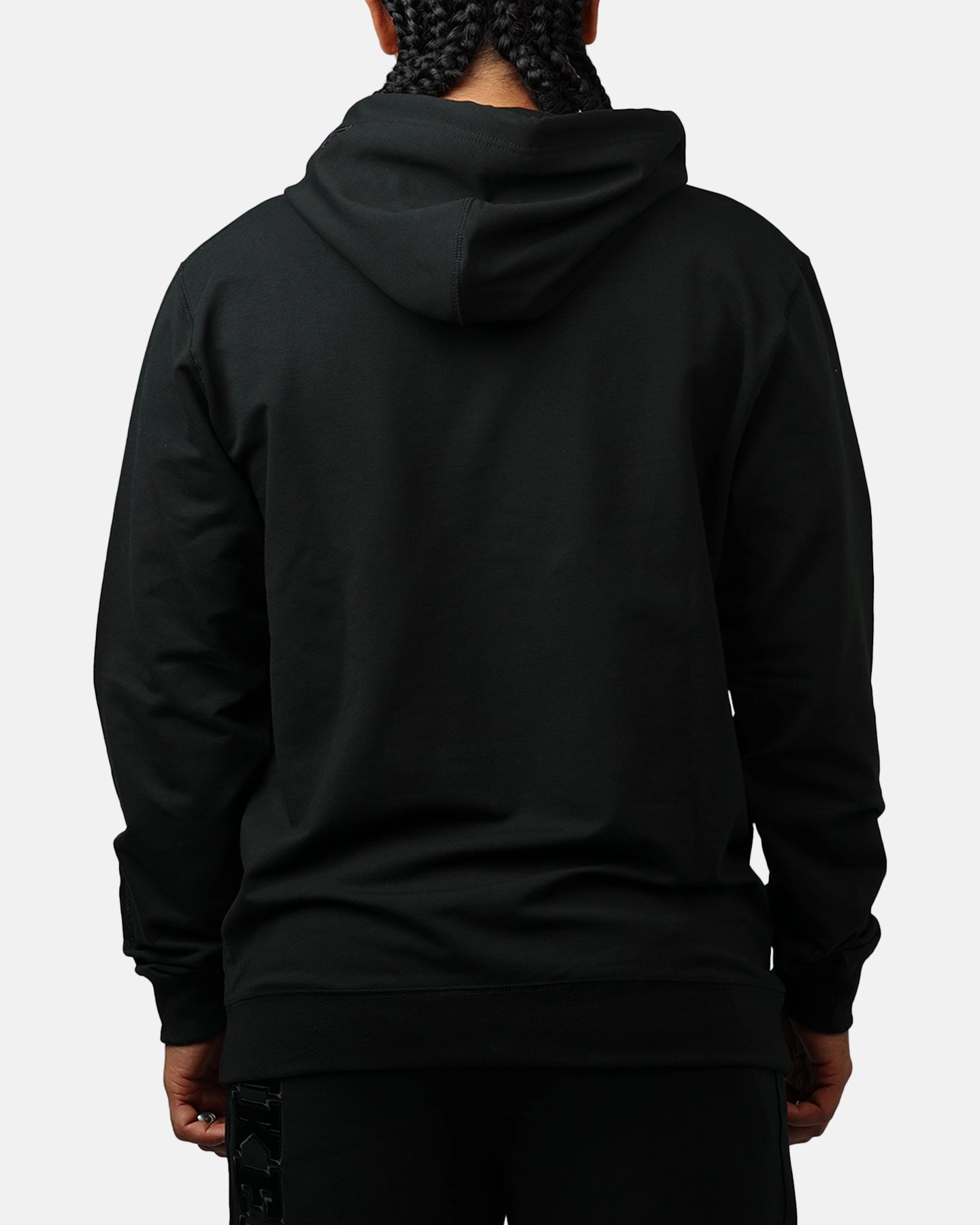 New Era New York Yankees Logo Select Hoodie Black/Black Rollaway Collar Feature Breathable mesh lining