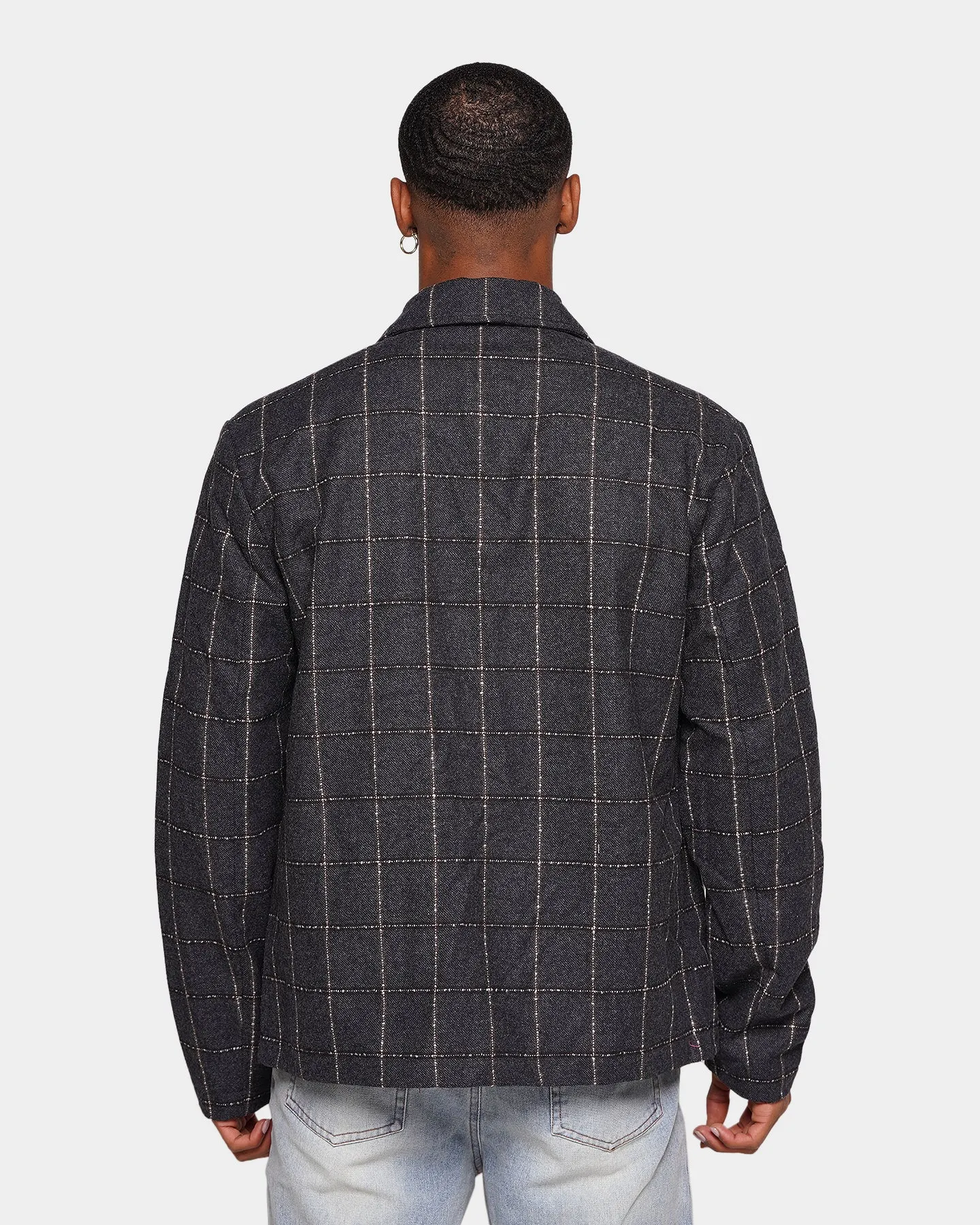 XXIII Lauritz Check Jacket Navy Toothbrush