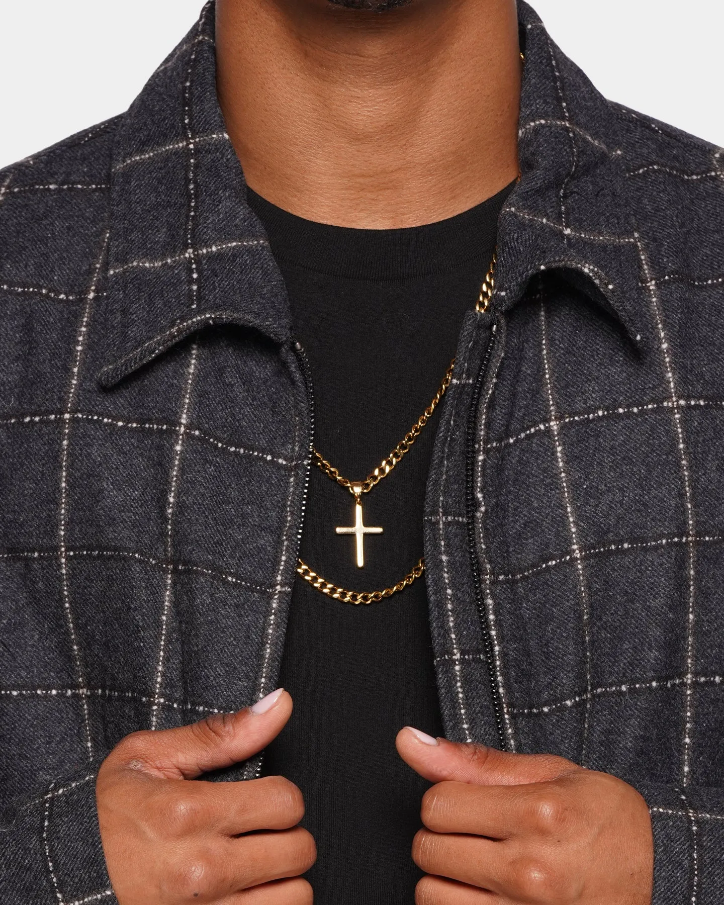 Road Trip Thermal Jacket XXIII Lauritz Check Jacket Navy