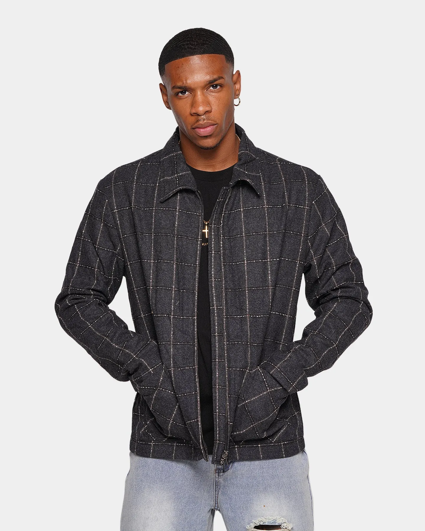 XXIII Lauritz Check Jacket Navy Bargain