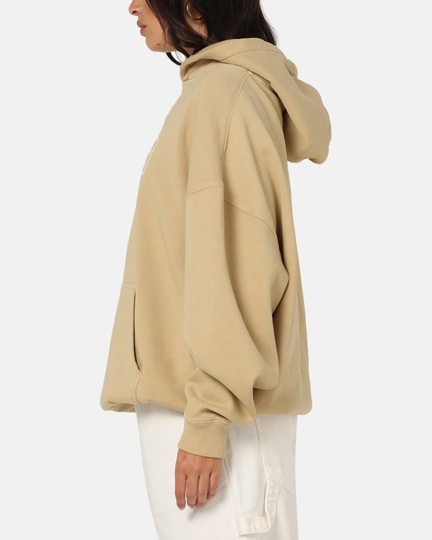 Button up pockets Carre Block Star Hoodie Stone