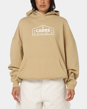 Compact Packable Carre Block Star Hoodie Stone