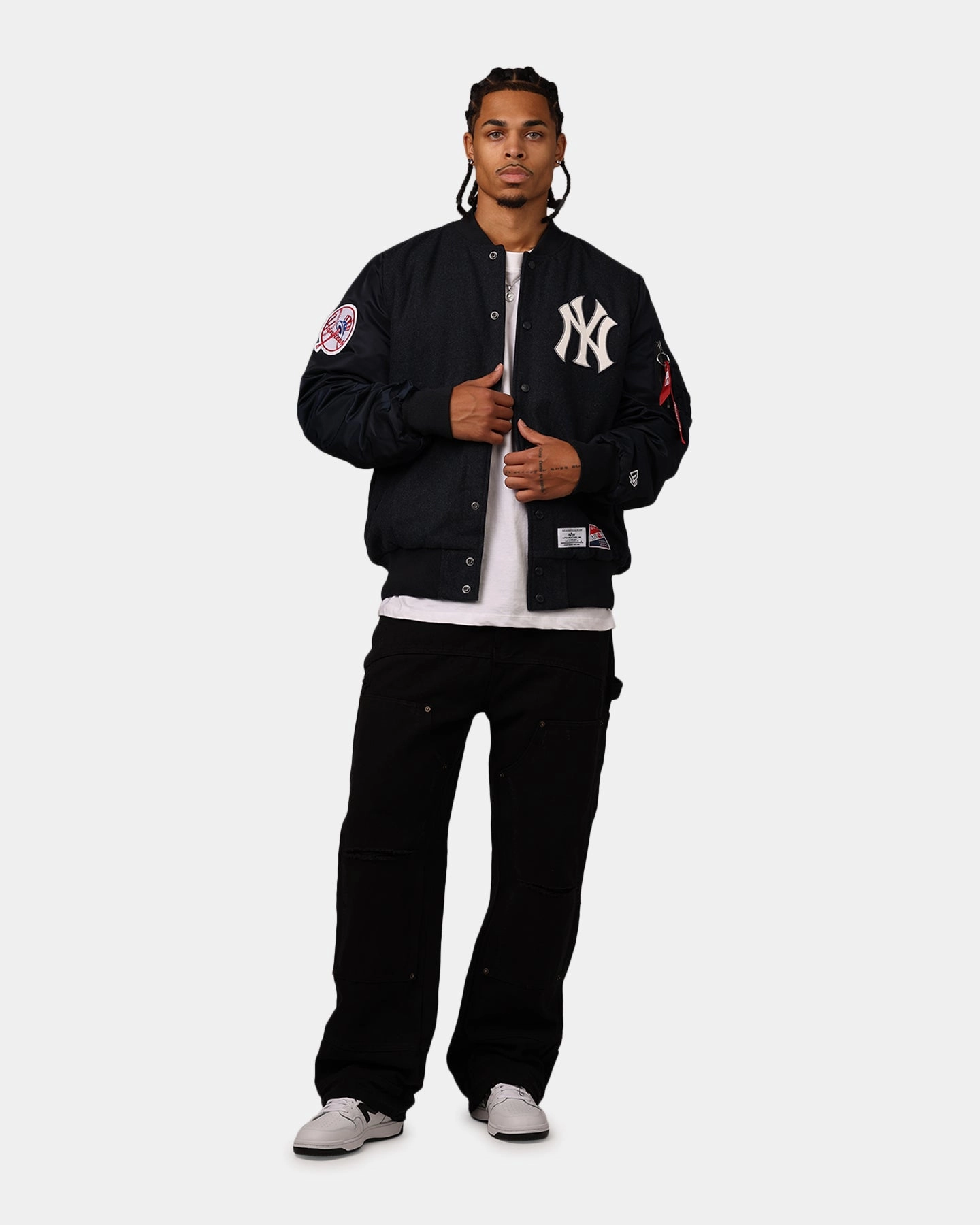 Choice New Era New York Yankees Alpha Industries MA-1 Wool Varsity Jacket Navy