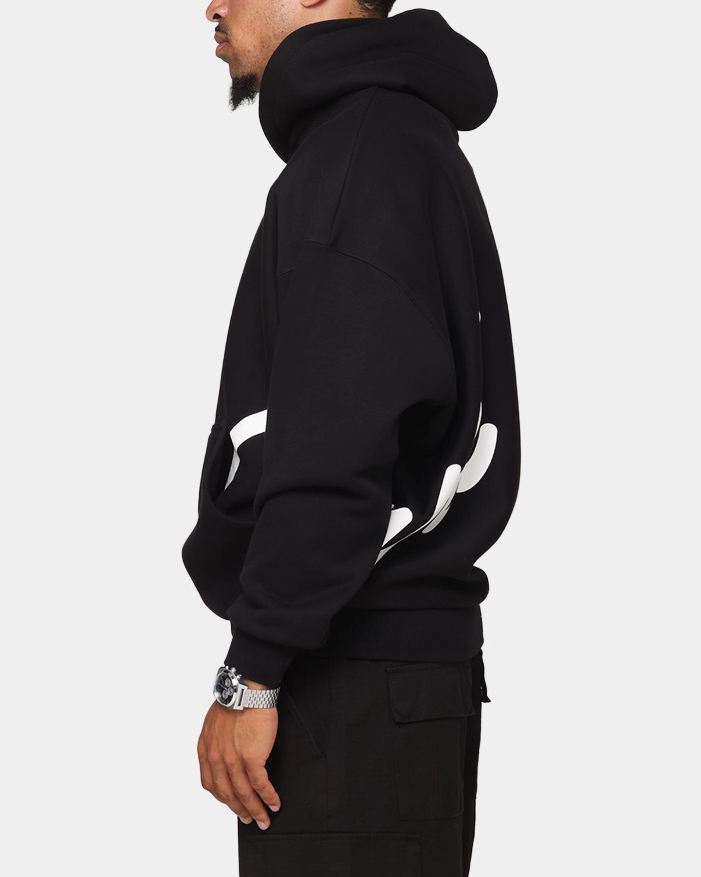 Carre Roadman Oversized Hoodie Black Layer Comfort