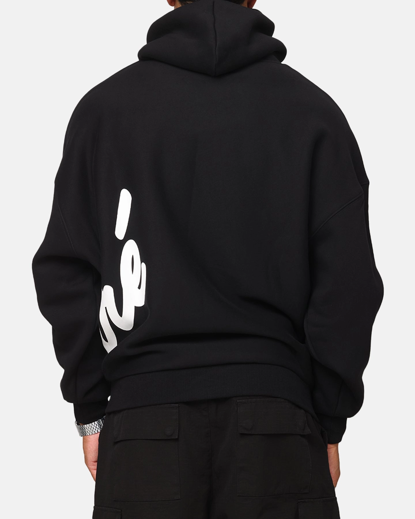 Carre Roadman Oversized Hoodie Black Quick Dry Coating windproof