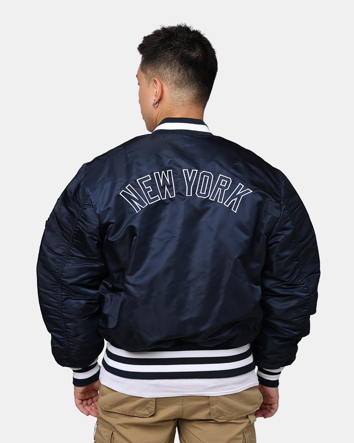 New Era X Alpha Series X MLB New York Yankees MA-1 Bomber Jacket Navy yoga enthusiasts
