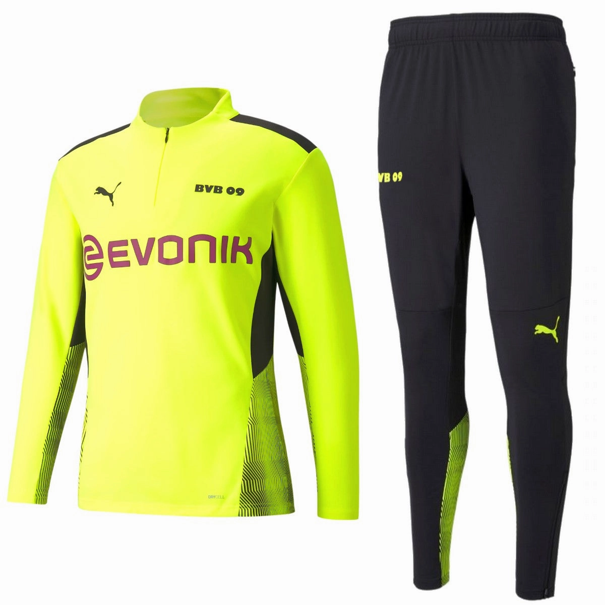 BVB Borussia Dortmund fluo training technical tracksuit 2021/22 - Puma NonSlipInnerGrip