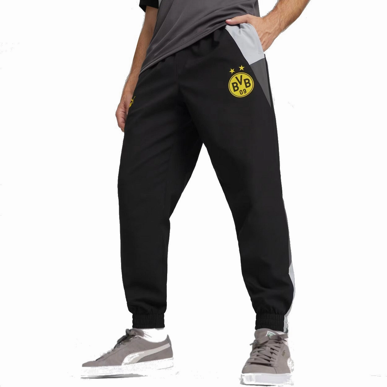 Promotion Sporty Style BVB Borussia Dortmund FTBL woven presentation tracksuit 2023/24 - Puma