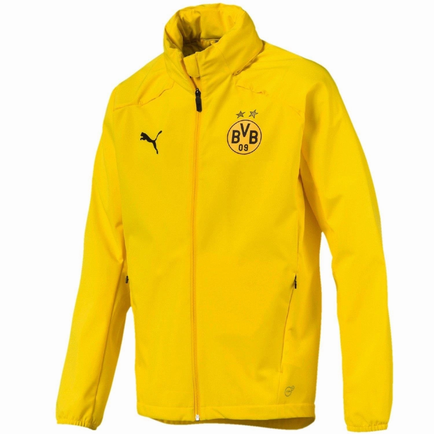 Reliable BVB Borussia Dortmund soccer training rain jacket 2019 - Puma