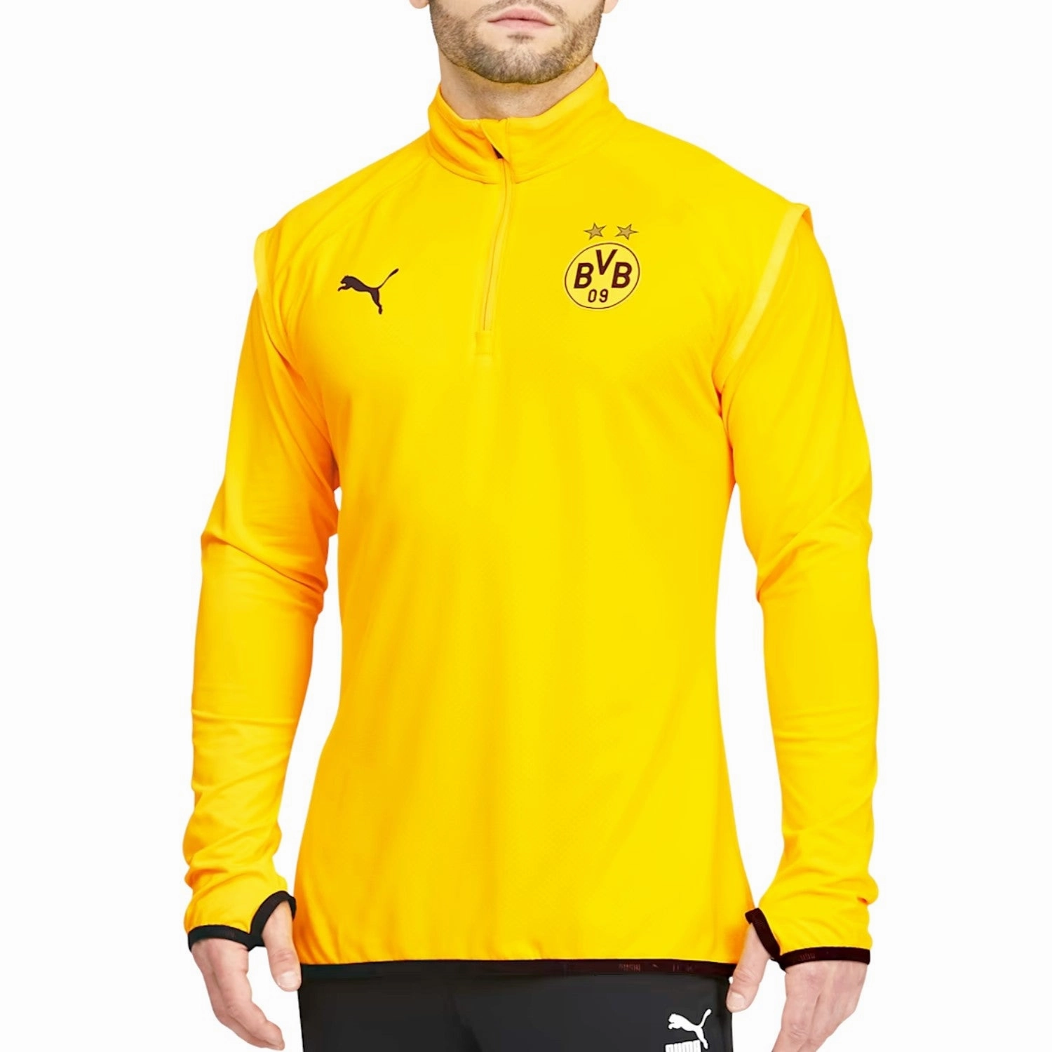 BVB Borussia Dortmund warm-up training sweat top 2021 - Puma Multi Directional Flex
