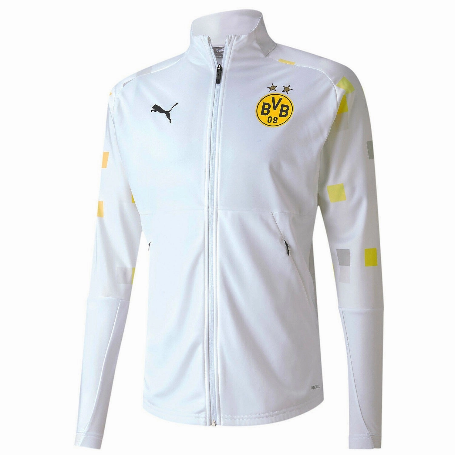 BVB Borussia Dortmund white pre-match presentation tracksuit 2020/21 - Puma Color Retention