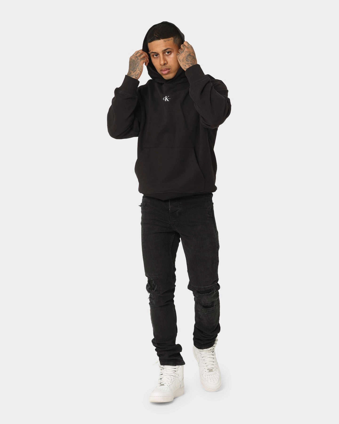 Calvin Klein Micro Monologo Hoodie Ck Black Father's Day Antiperspirant