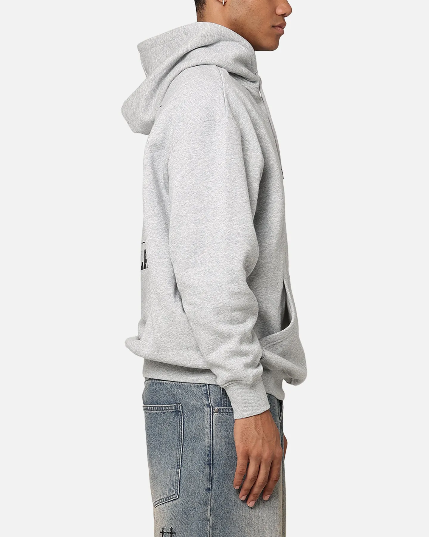 Document Relationship Playboy Solo RHD Icon Hoodie Grey Marle