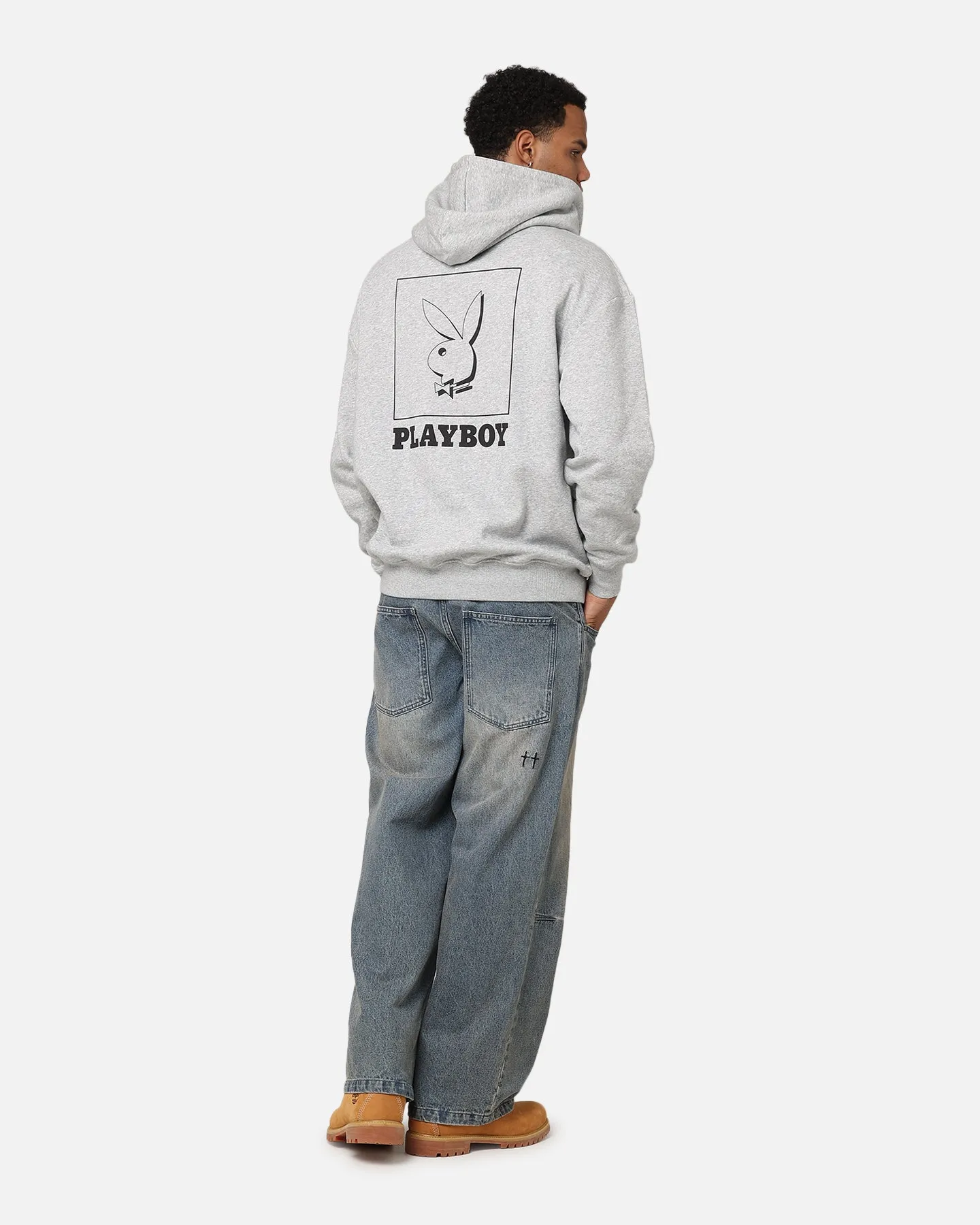 waiters Playboy Solo RHD Icon Hoodie Grey Marle