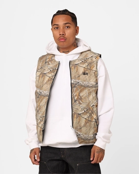 Thermal Insulation Stussy Real Tree Camo Reversible Vest Real Tree Camo