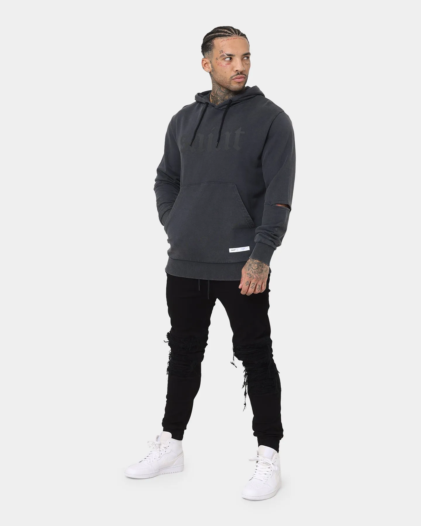 snowboarding Saint Morta Gothica New Age Hoodie Vintage Black