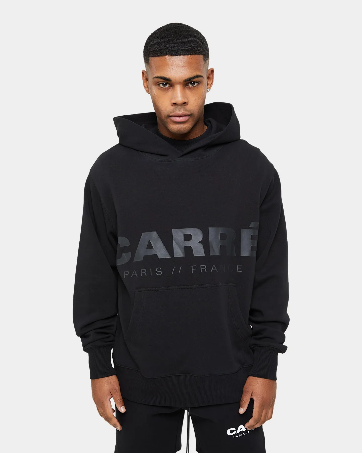 Carre Premium Motion Hoodie Black Supply Badge