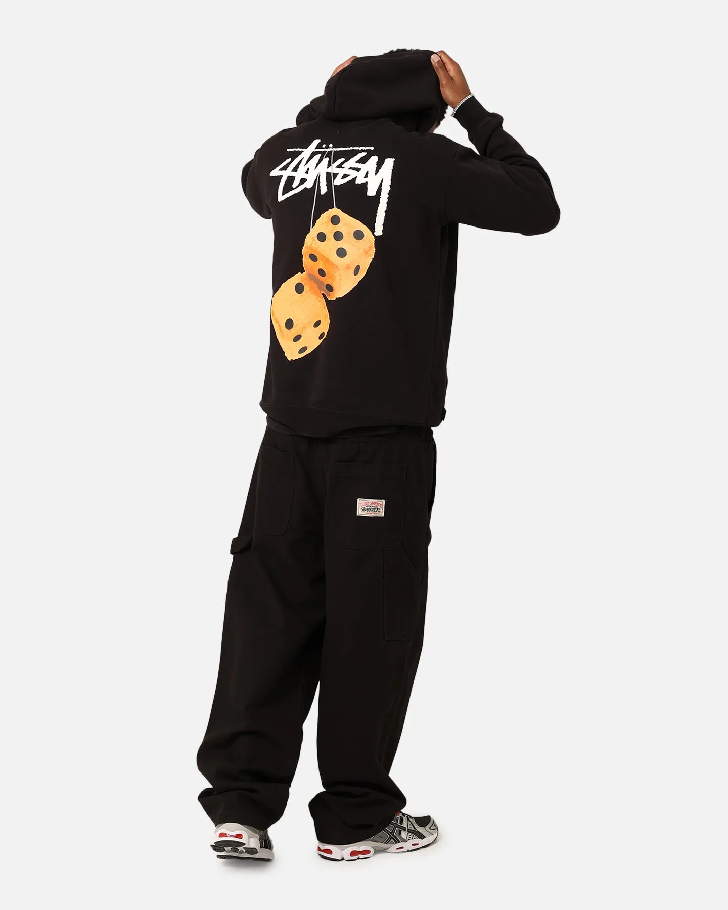 St??ssy Fuzzy Dice Fleece Hoodie Pigment Black Generic Evaluation