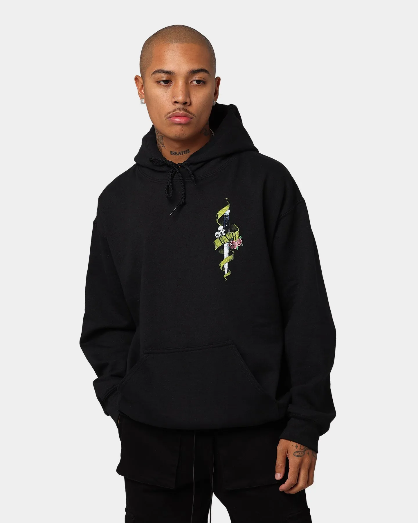 Guns N Roses Bleeding Skull Hoodie Black Everyday Jacket Perseverance