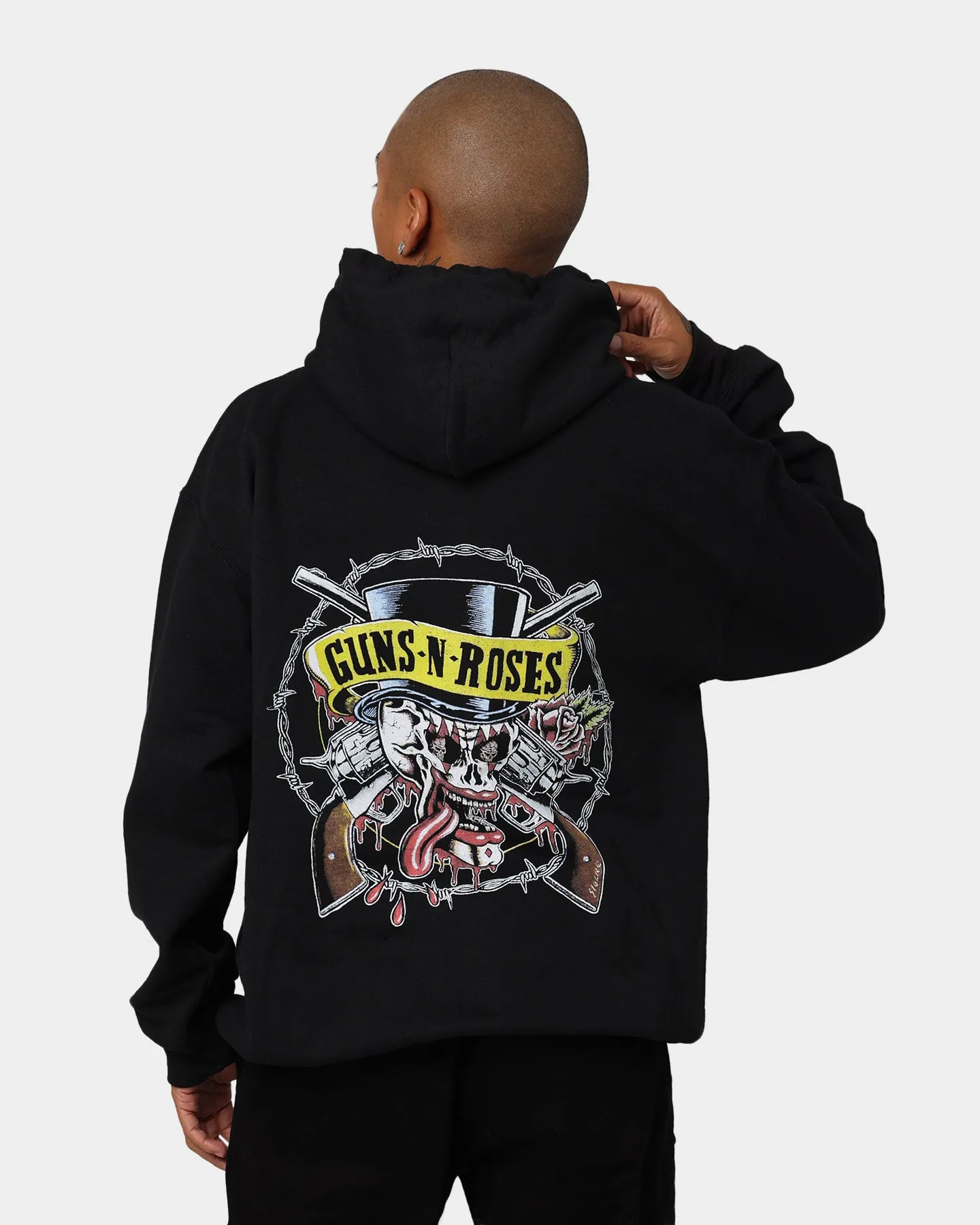 suitable for performance costumes business people Guns N Roses Bleeding Skull Hoodie Black