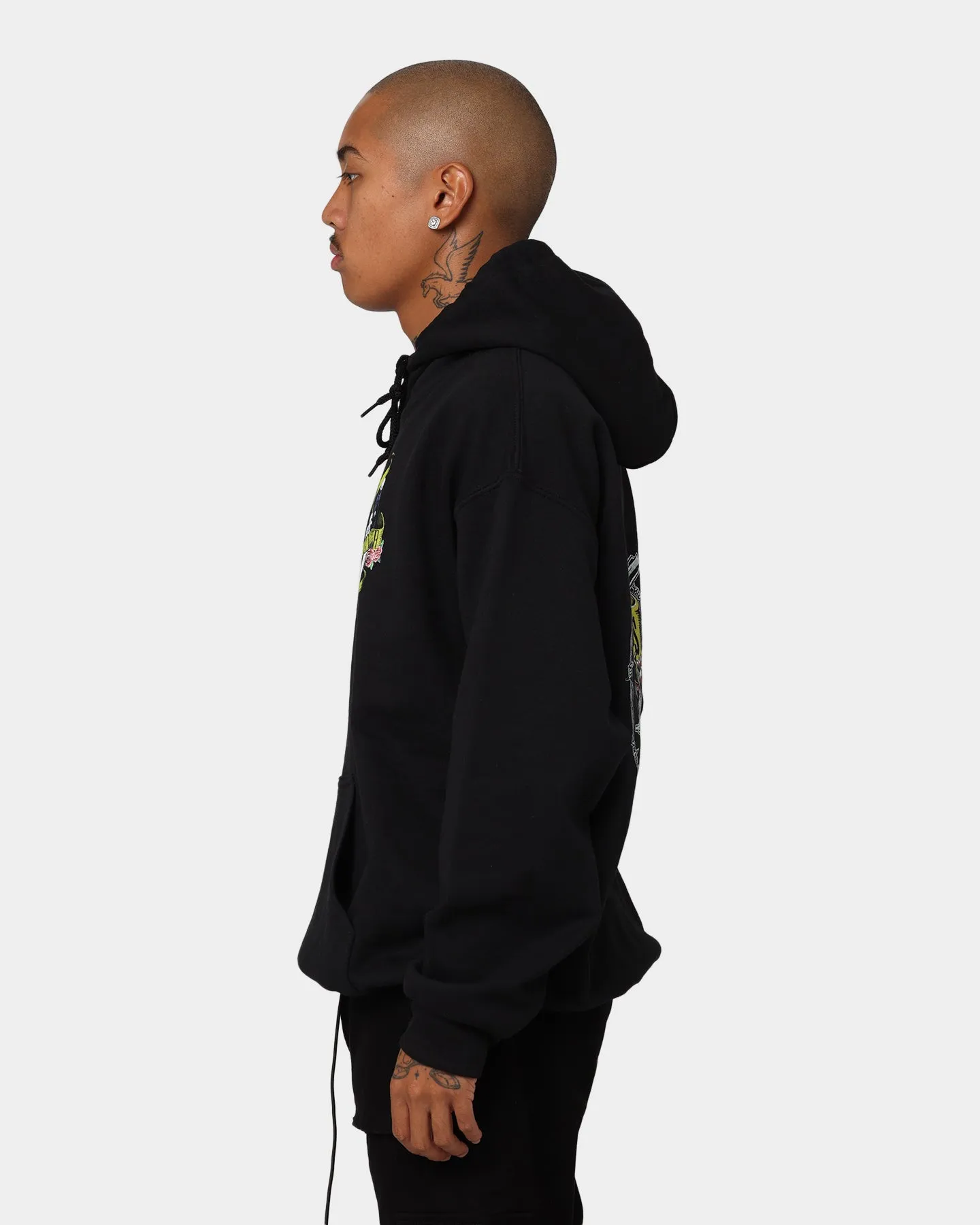 Winter Essentials Guns N Roses Bleeding Skull Hoodie Black