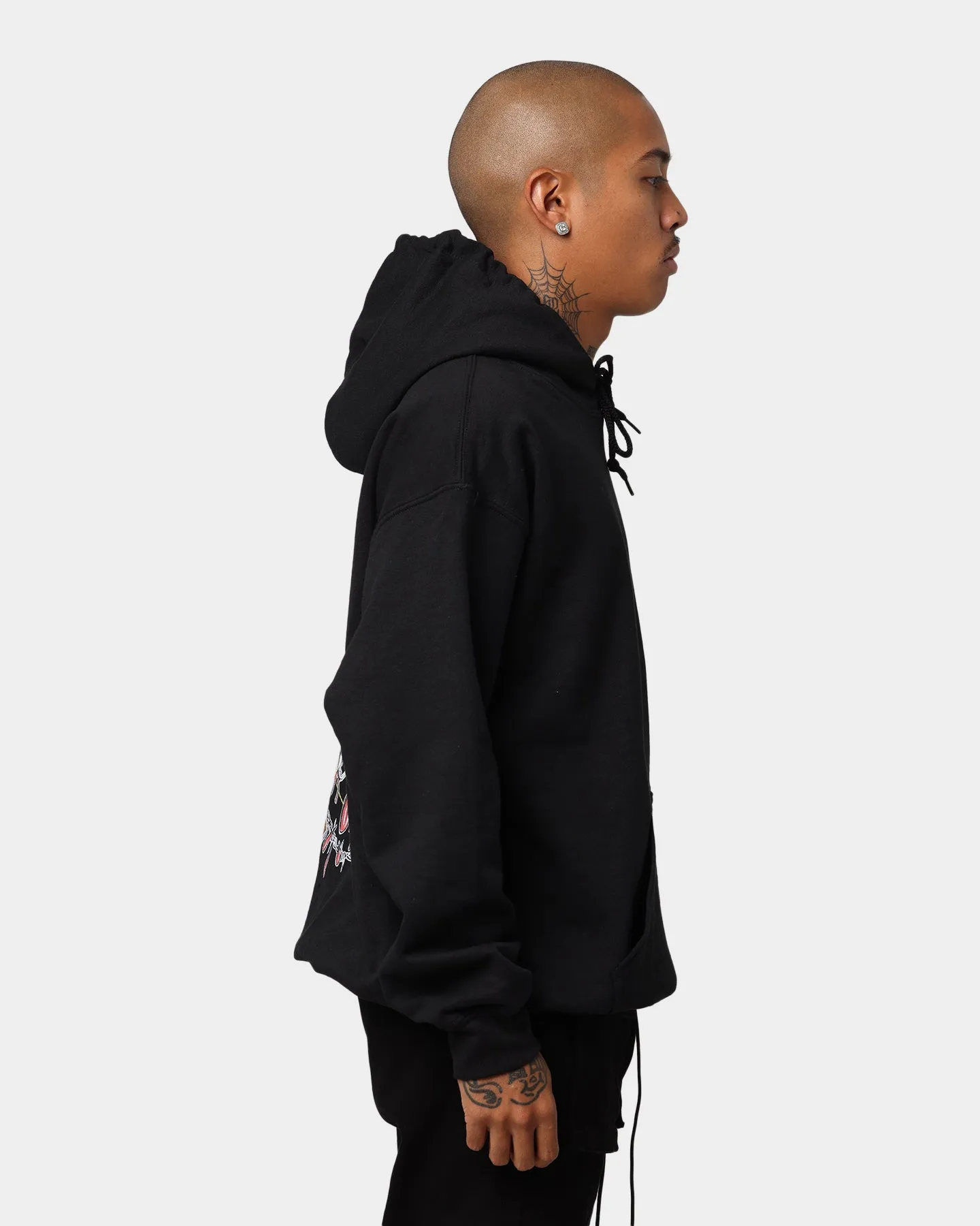 Machine washable Guns N Roses Bleeding Skull Hoodie Black