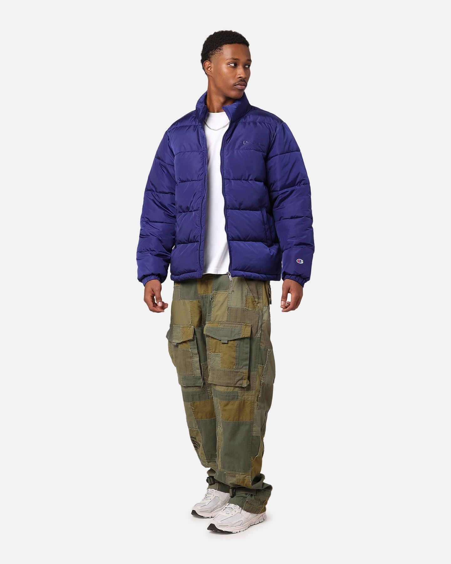 Champion Rochester Padded Puffer Jacket Chaouen Cobalt Reflective details Prospect