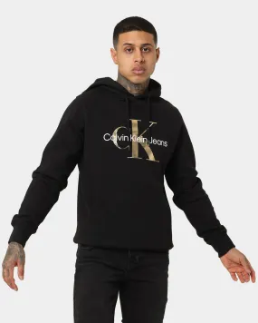 Customizable Fit Calvin Klein Monogram Hoodie Tawny Black/Gold/White