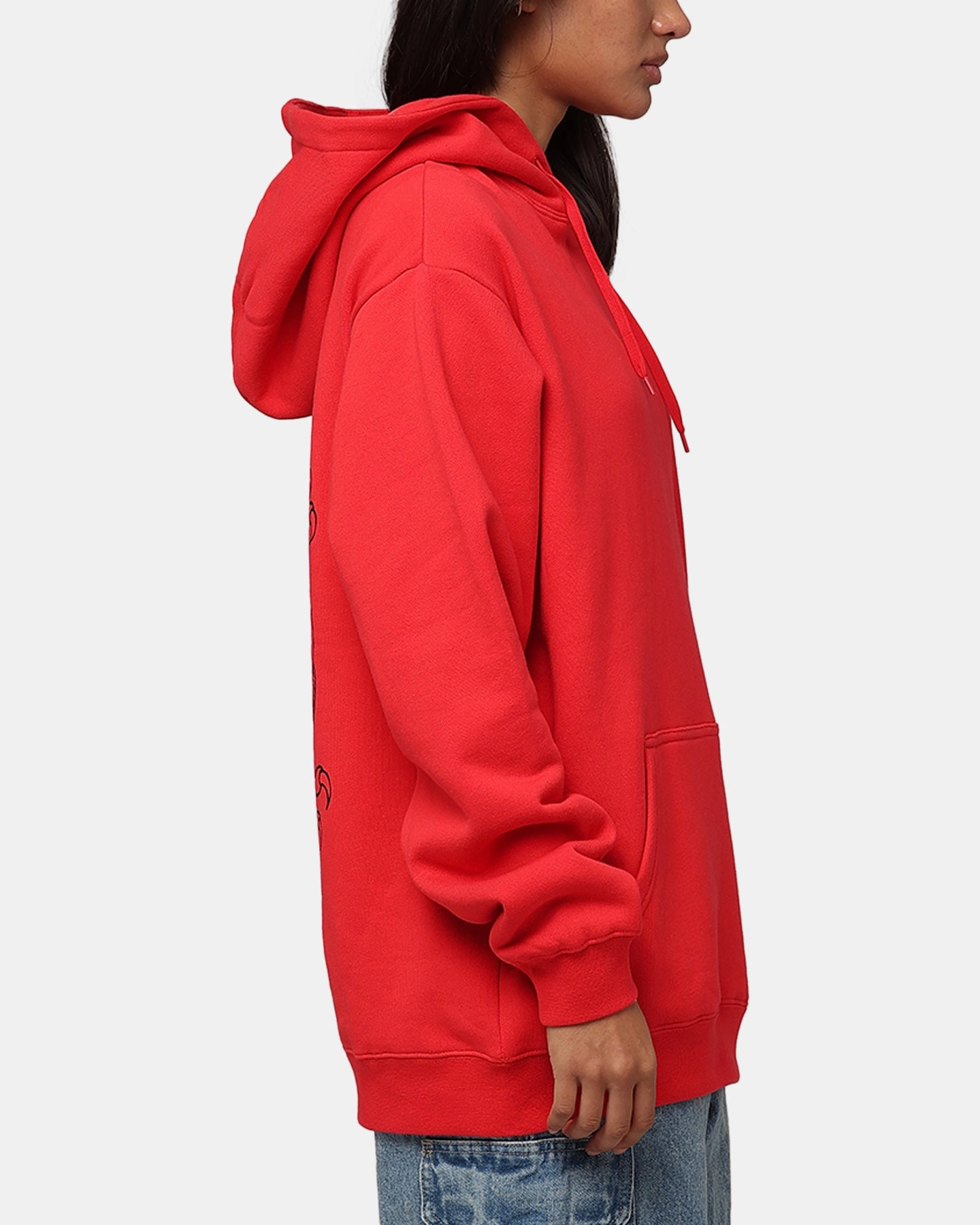 Cosmetics suburban residents St??ssy Dragon Hoodie Pigment Red