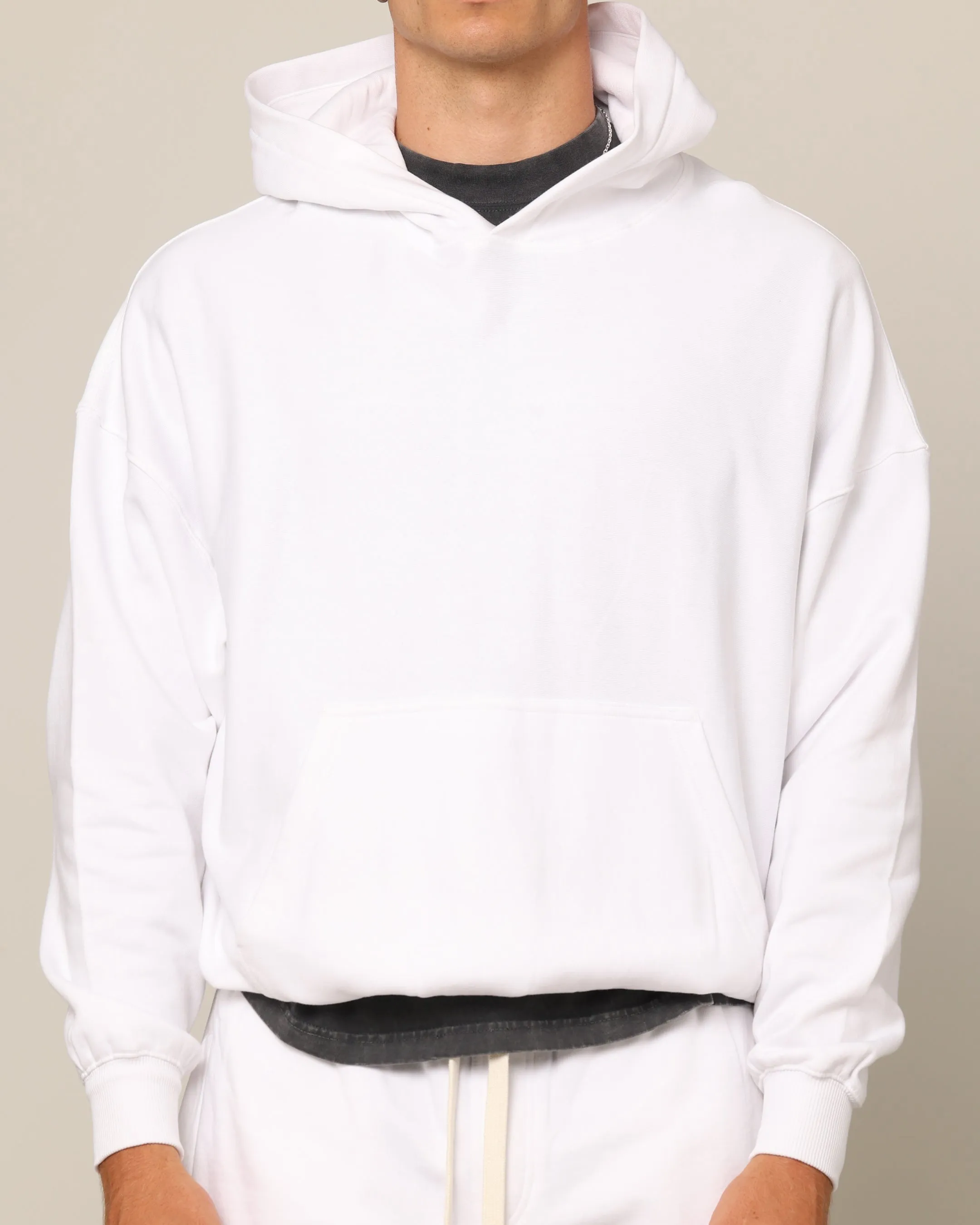 Carr?? Blanc Oversized Hoodie White Approach
