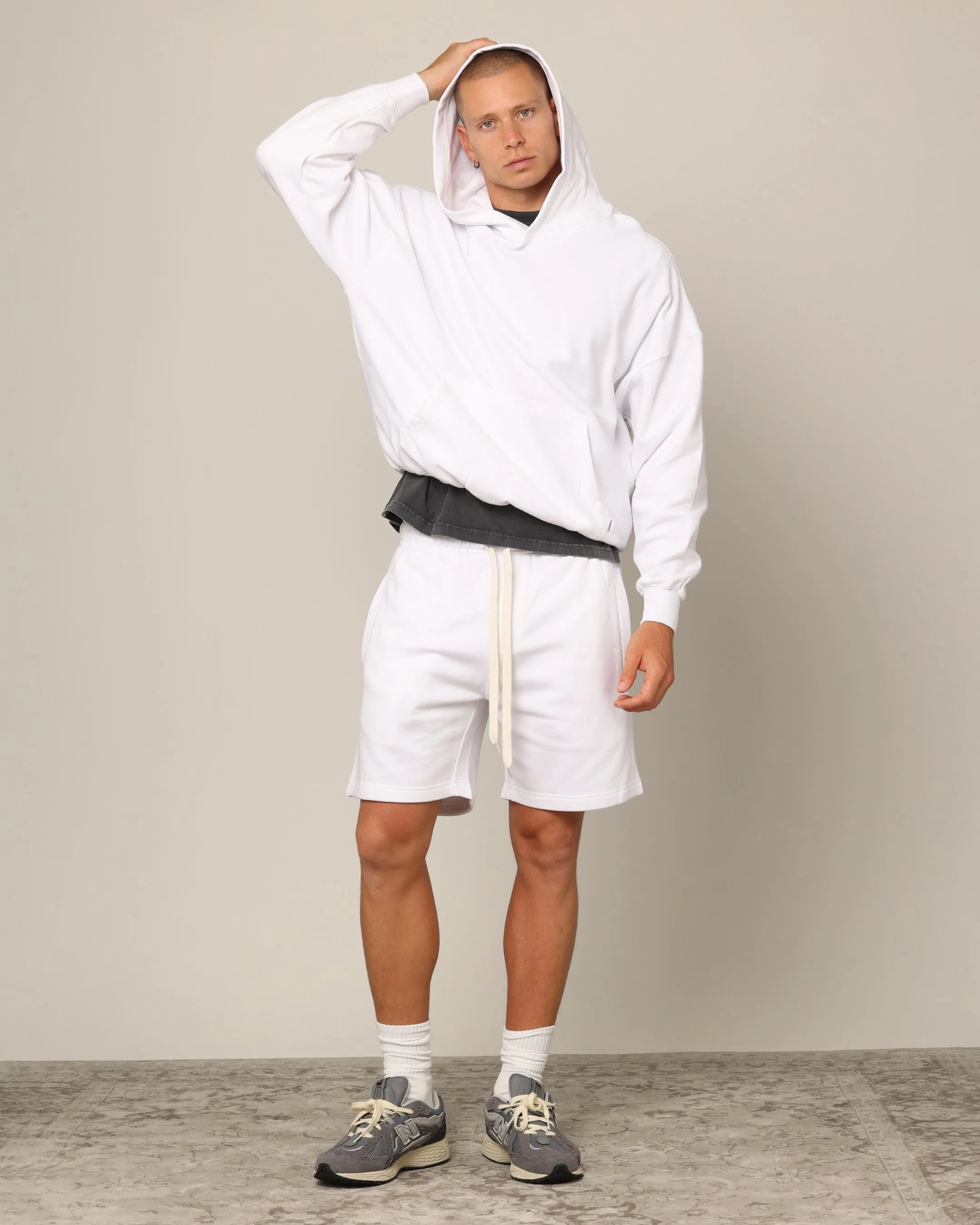 Carr?? Blanc Oversized Hoodie White Recycled Material