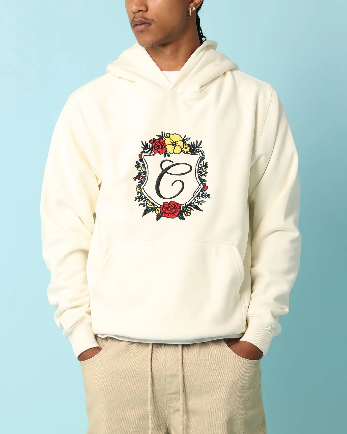 Carr?? Club Carr?? Classic Hoodie Off White Double Layer Closure Shelf