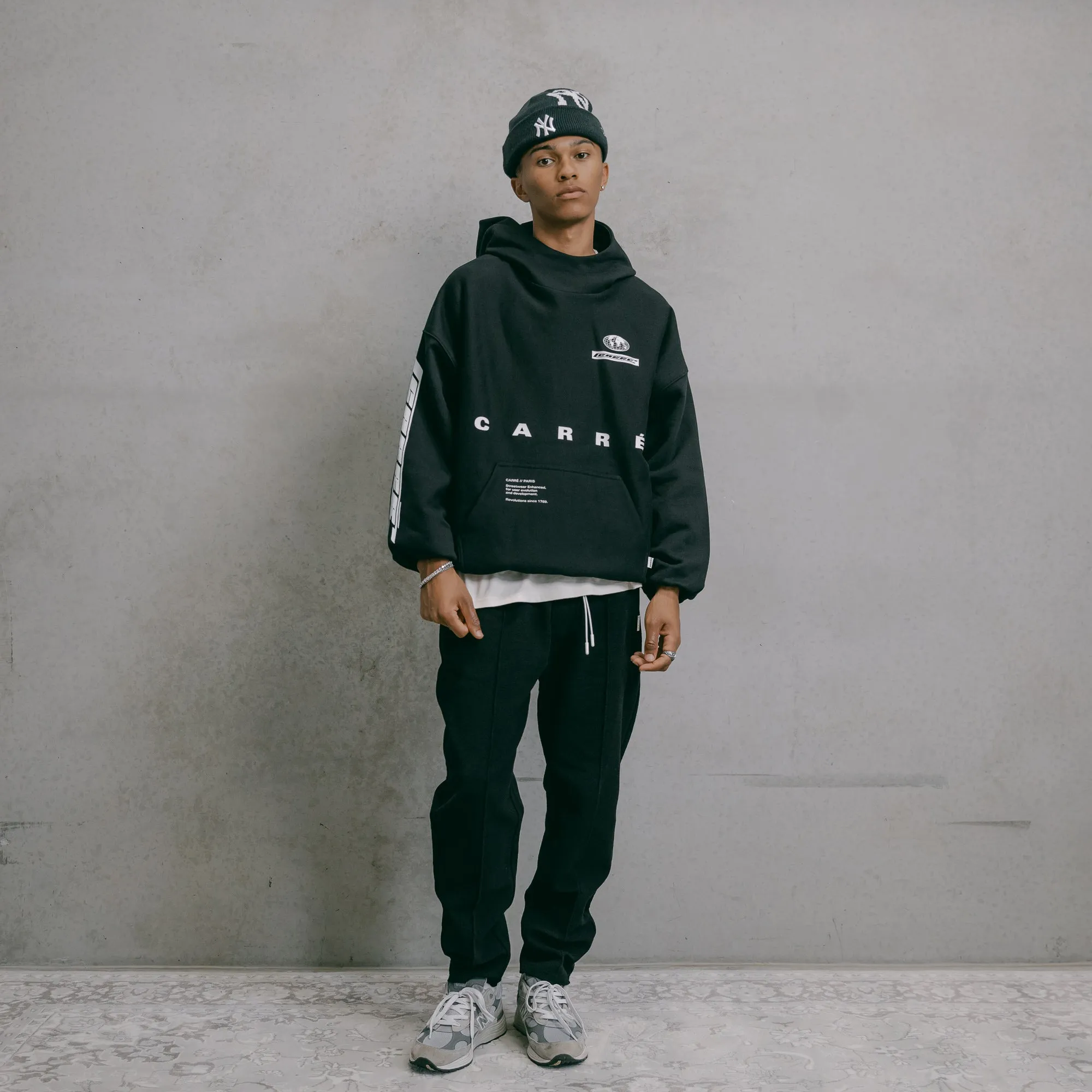 Carr?? Enhanced Oversized Superior Hoodie Black Symbol