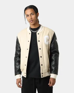 Sporty Look shopping spree Carr?? MVP Varsity Jacket Stone/Black