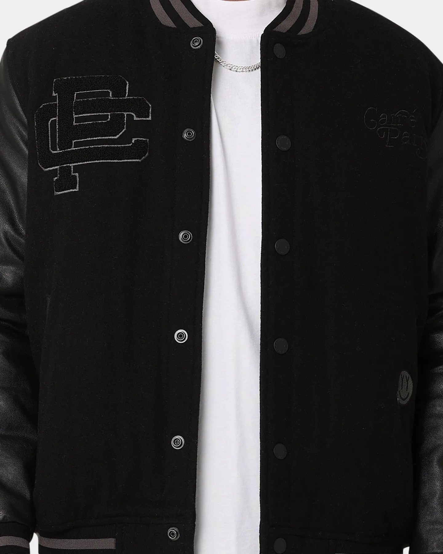 Carr?? Peace Varsity Jacket Black/Black window - shopping